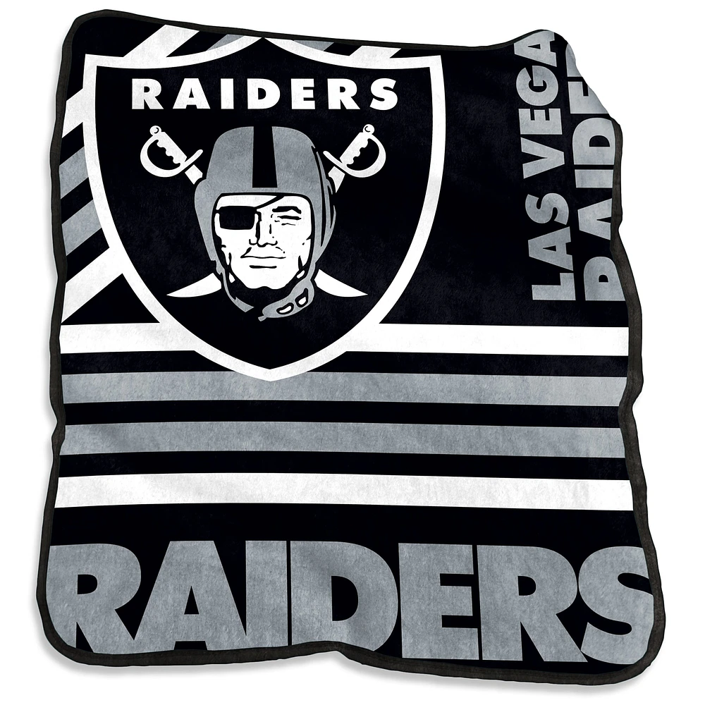 Las Vegas Raiders 50'' x 60'' Native Raschel Plush Throw Blanket