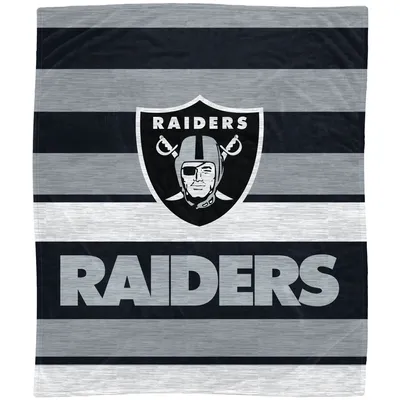 Las Vegas Raiders 50'' x 60'' Stripe Flannel Fleece Blanket