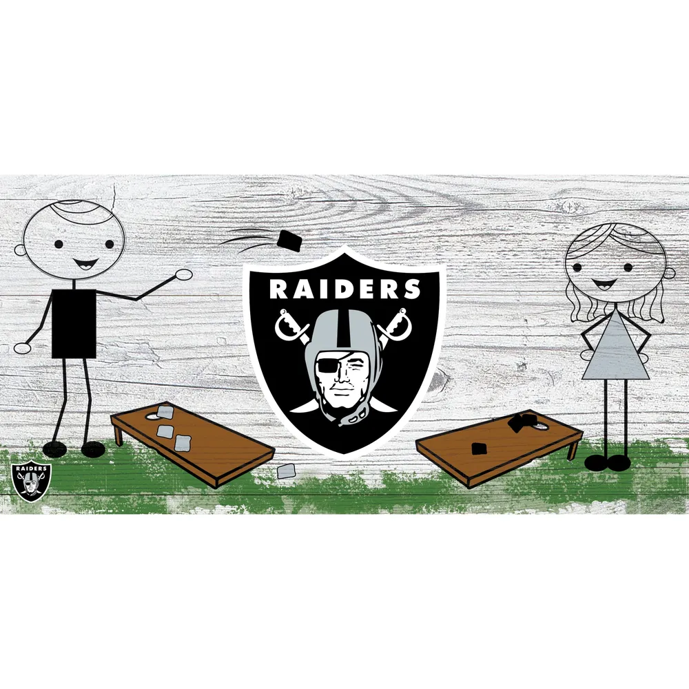 Las Vegas Raiders 6'' x 12'' Fansticks Cornhole Sign