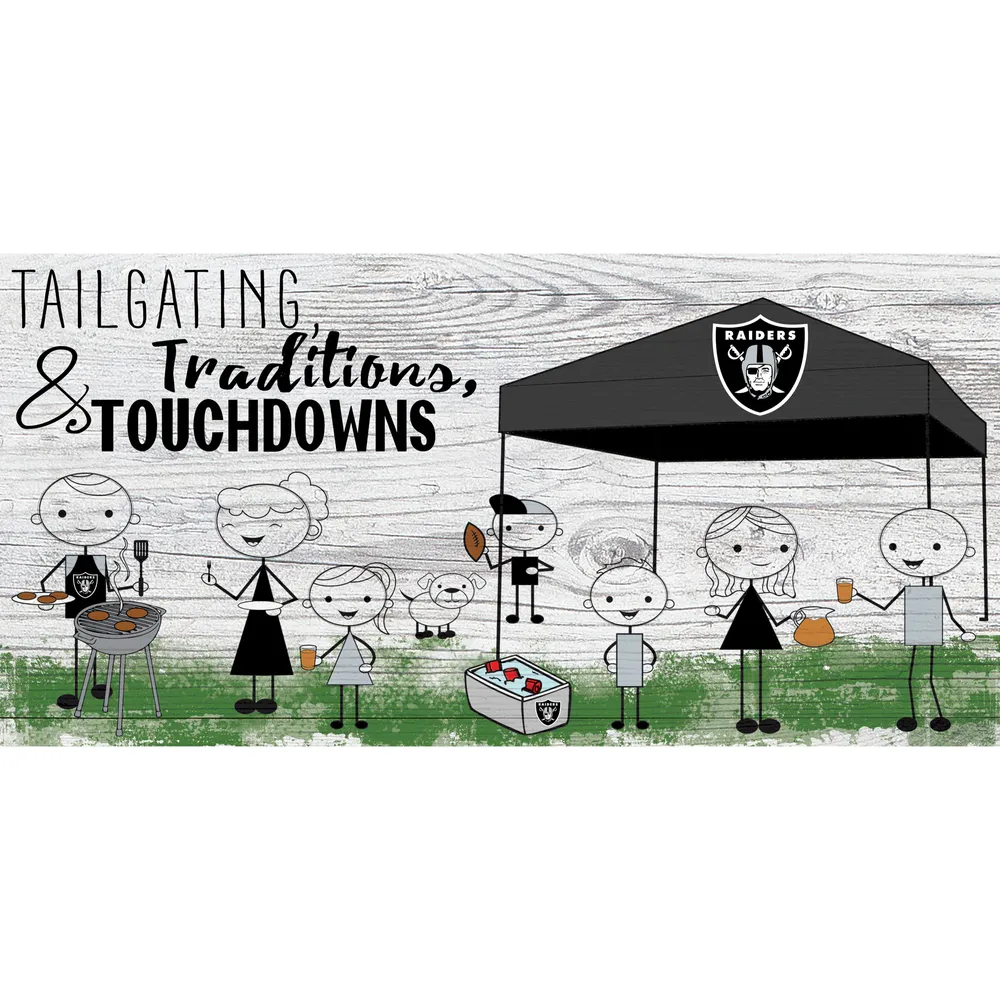 Las Vegas Raiders 6'' x 12'' Fansticks Cornhole Sign