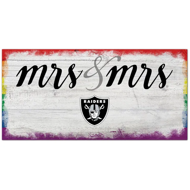 Lids Las Vegas Raiders 6'' x 12'' Pride Mr & Mr Sign