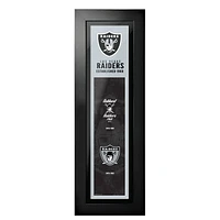 Las Vegas Raiders - 6'' x 22'' Logos to History Art encadré
