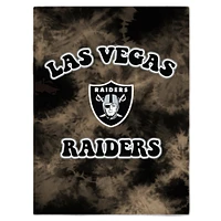 Couverture sherpa en flanelle tie-dye Las Vegas Raiders 60'' x 70''