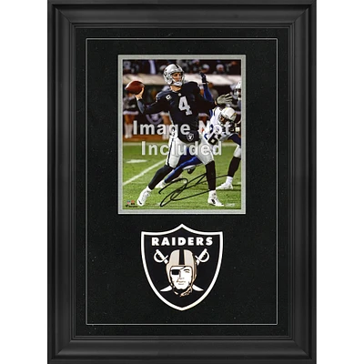 Cadre photo vertical de luxe 8'' x 10'' Las Vegas Raiders avec logo de l'équipe