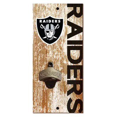 Oakland Raiders Round Distressed Sign