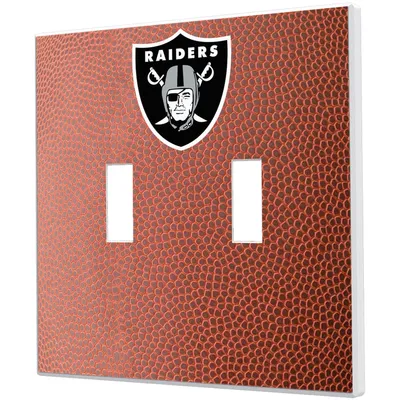 Las Vegas Raiders Football Design Double Toggle Light Switch Plate