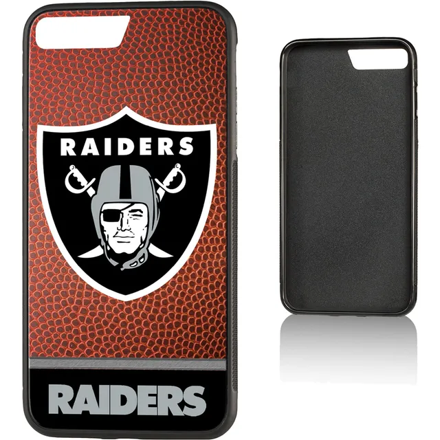 Las Vegas Raiders iPhone Text Backdrop Design Glitter Case 