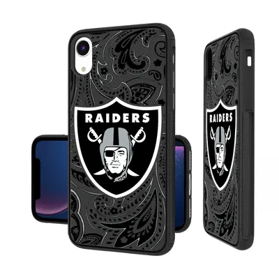 Las Vegas Raiders iPhone Paisley Design Bump Case