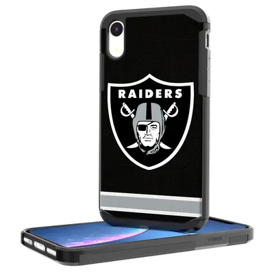 Las Vegas Raiders iPhone Rugged Stripe Design Case