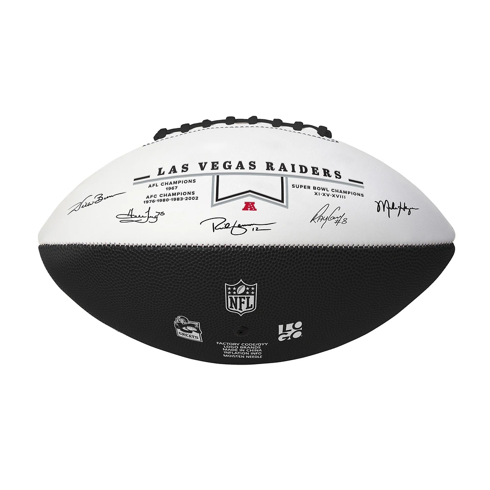 Las Vegas Raiders Legends Signature Football