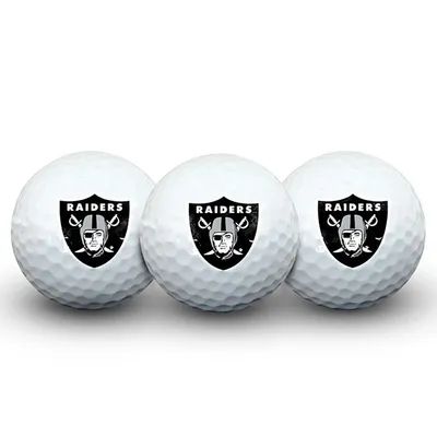 Las Vegas Raiders Pack of 3 Golf Balls