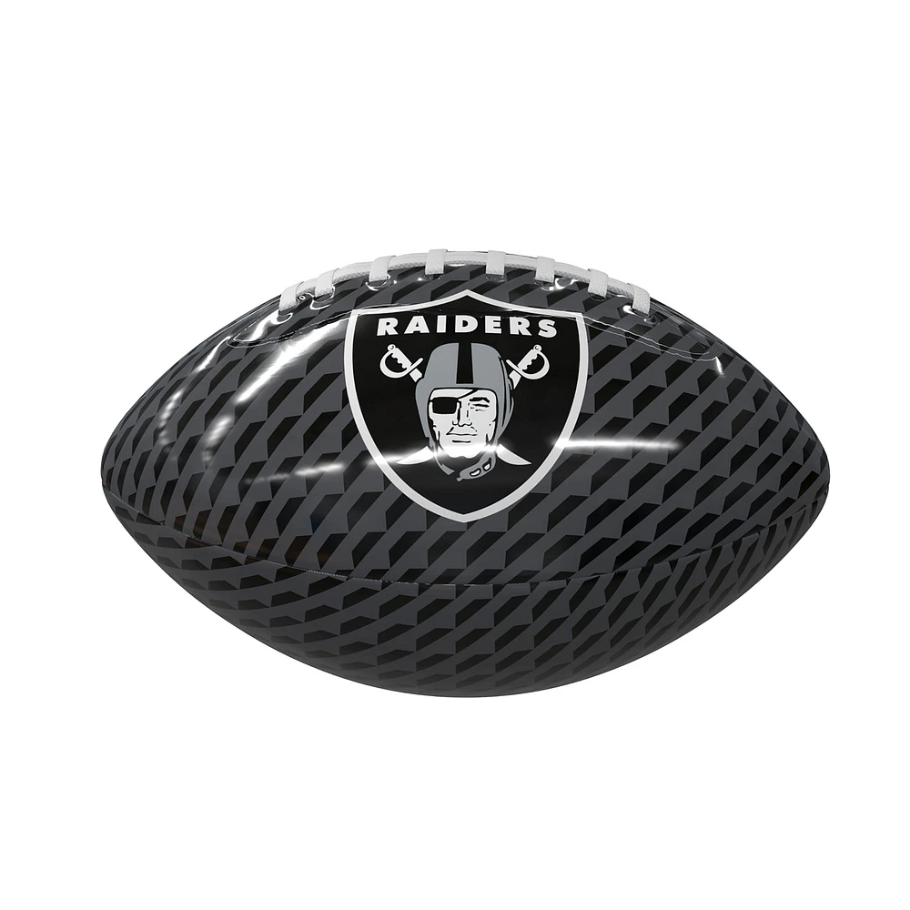 Mini ballon de football en caoutchouc brillant Las Vegas Raiders