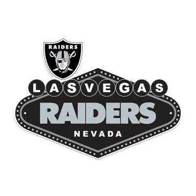 Las Vegas Raiders 18'' x 20'' Statement Size Laser-Cut Steel Logo Wall Art