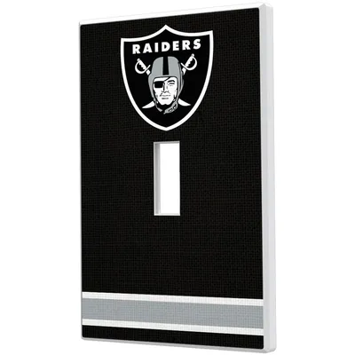 Las Vegas Raiders Stripe Single Toggle Light Switch Plate