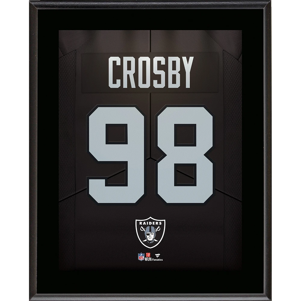 Maxx Crosby Las Vegas Raiders 10.5" x 13" Jersey Number Sublimated Player Plaque