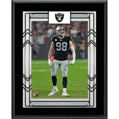 Maxx Crosby Oakland Raiders Fanatics Authentic Unsigned Running Photograph