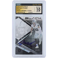 V106832 Raid Maxx Crosby Las Vegas Raiders Autographié 2022 Panini Noir Argent #64 #/75 CGC Fanatics Witnessed Authentifié 10/10 Carte 98 Maxx Crosby AUT PAA CARTES À ÉCHANGER 45642 AUTTRC CA01F06820 #19