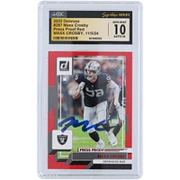 V106832 Raid Maxx Crosby Las Vegas Raiders Autographié 2022 Panini Donruss Press Proof Rouge #287 CGC Fanatics Witnessed Authentifié 10/10 Carte 98 Maxx Crosby AUT PAA TRADING CARDS 45642 AUTTRC CA01F06818 #17