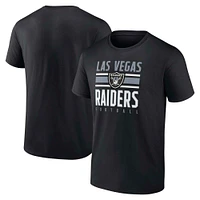 Men's Fanatics  Black Las Vegas Raiders Power Stripe T-Shirt
