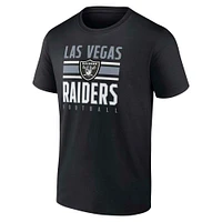 Men's Fanatics  Black Las Vegas Raiders Power Stripe T-Shirt