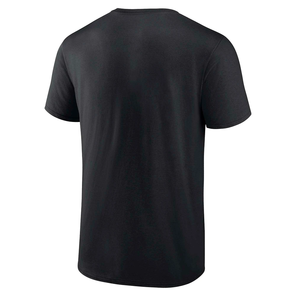 Men's Fanatics  Black Las Vegas Raiders Power Stripe T-Shirt