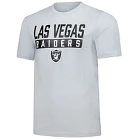 T-shirt gris fanatiques pour hommes des Las Vegas Raiders