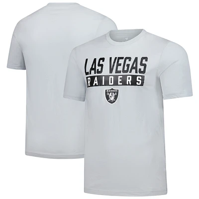 T-shirt gris fanatiques pour hommes des Las Vegas Raiders