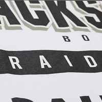 Men's Mitchell & Ness Bo Jackson White Las Vegas Raiders Name Number Team Origins Vintage Logo T-Shirt