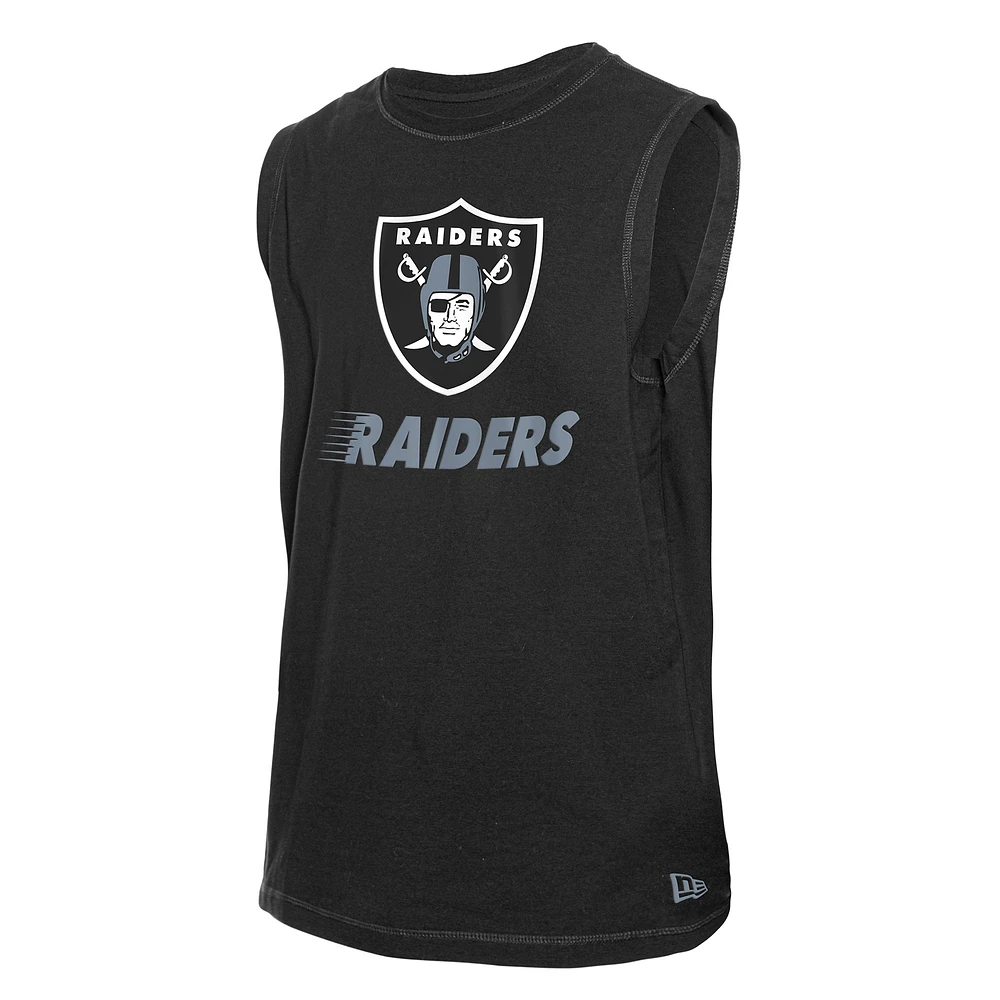 Men's New Era  Black Las Vegas Raiders Leisure Collection Tank Top