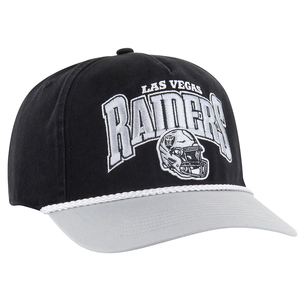 Casquette ajustable Palermo Hitch '47 noire/grise pour homme des Las Vegas Raiders