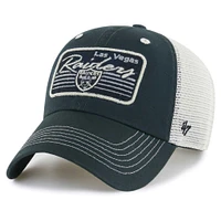 Casquette ajustable '47 Las Vegas Raiders Five Point Trucker Clean Up pour homme, noir/naturel