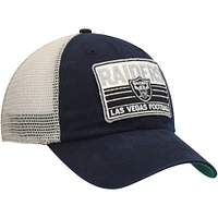 Men's '47 Black/Natural Las Vegas Raiders Four Stroke Clean Up Snapback Hat