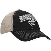 Men's '47 Black/Natural Las Vegas Raiders Tuscaloosa Clean Up Snapback Hat