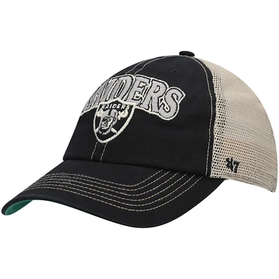 Tuscaloosa Clean Up Snapback pour homme '47 noir/naturel Las Vegas Raiders