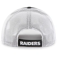 Casquette de camionneur réglable '47 noir/blanc Las Vegas Raiders Drifter pour hommes