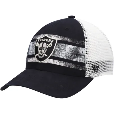 Las Vegas Raiders '47 Interlude MVP Trucker Snapback Hat - Black/White