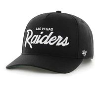 Casquette ajustable décontractée Attitude Hitch '47 Black Las Vegas Raiders pour homme