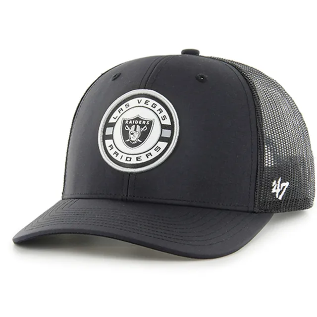 New Era Men's Gray, Black Las Vegas Raiders Shattered 39THIRTY Flex Hat