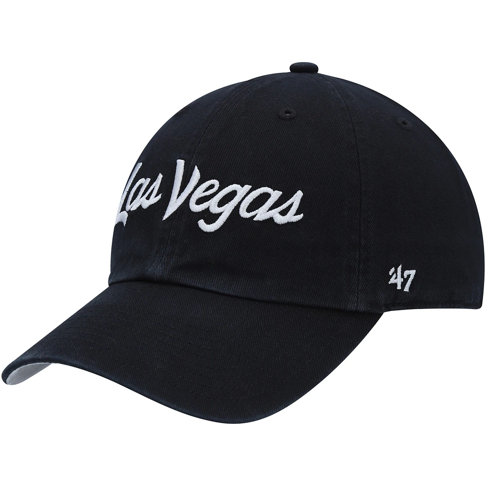 Casquette réglable '47 Black Las Vegas Raiders Crosstown Clean Up pour homme