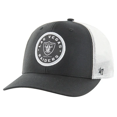 Casquette extensible noire « 47 » des Raiders de Las Vegas pour hommes