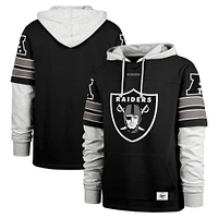 Sweat à capuche noir '47 Las Vegas Raiders Double Header Blitz Cornerback pour homme