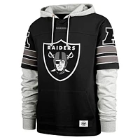 Sweat à capuche noir '47 Las Vegas Raiders Double Header Blitz Cornerback pour homme