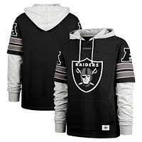 Sweat à capuche noir '47 Las Vegas Raiders Double Header Blitz Cornerback pour homme