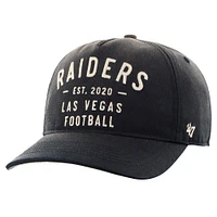 Men's '47 Black Las Vegas Raiders Dusted Laramie Hitch Adjustable Hat