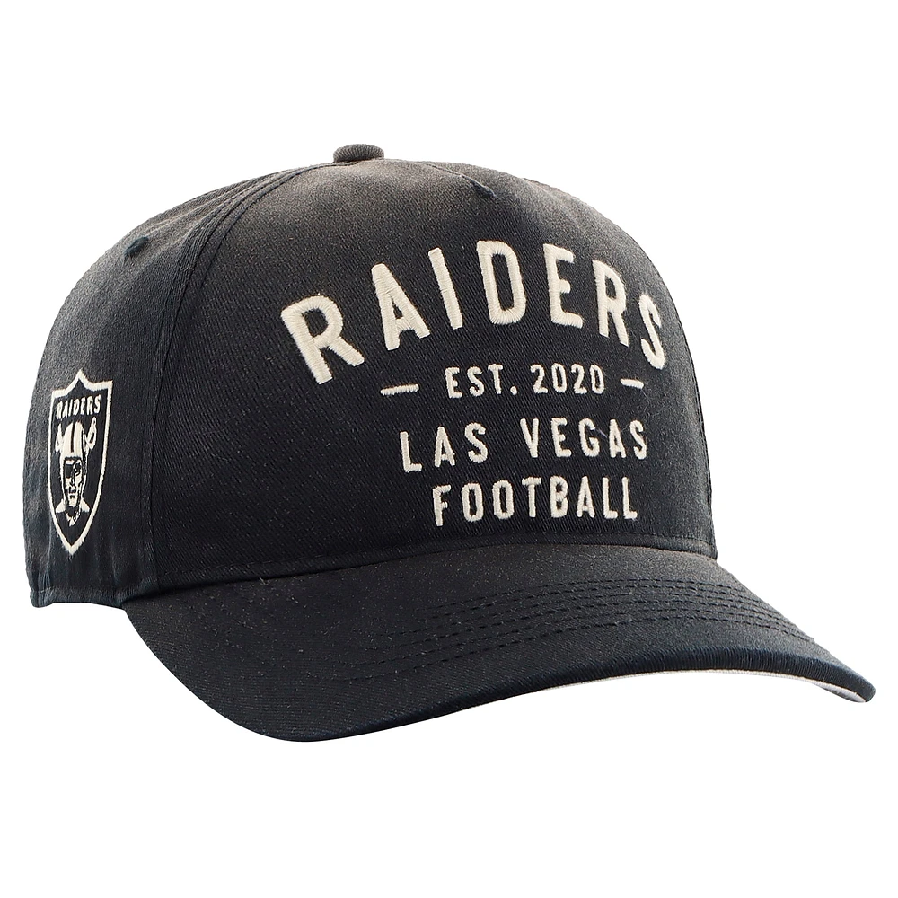 Casquette ajustable Dusted Laramie Hitch des Raiders de Las Vegas pour homme, modèle 47 noir