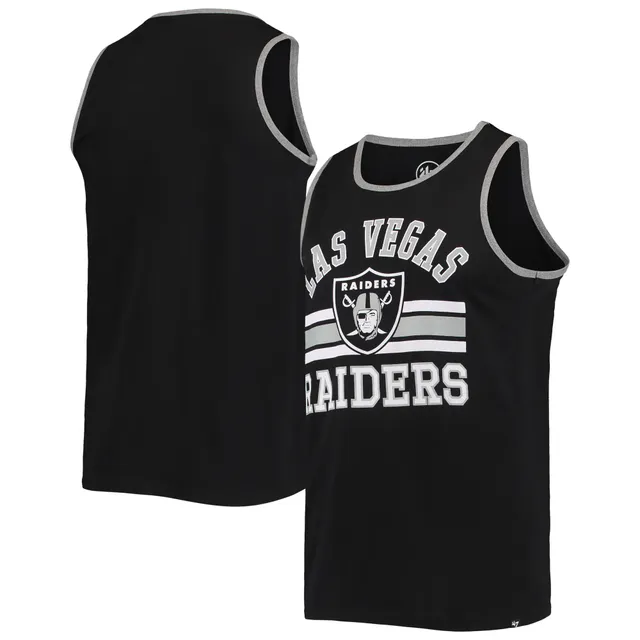 Mitchell & Ness Men's Gray and Black Las Vegas Raiders Big Tall Split Body Tank  Top