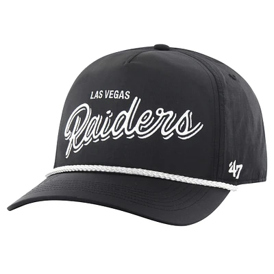 Men's '47 Black Las Vegas Raiders Fairway Hitch brrr Adjustable Hat