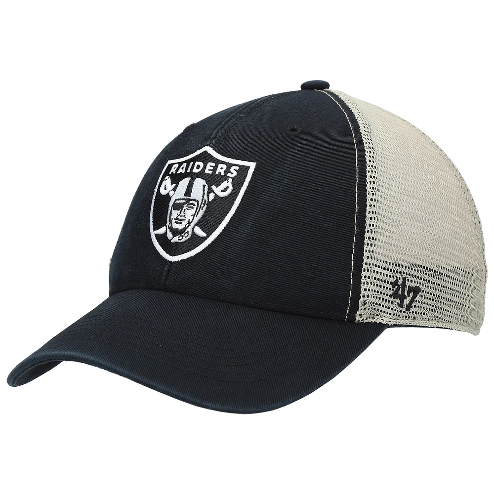 Casquette '47 Black Las Vegas Raiders Flagship MVP Snapback pour homme