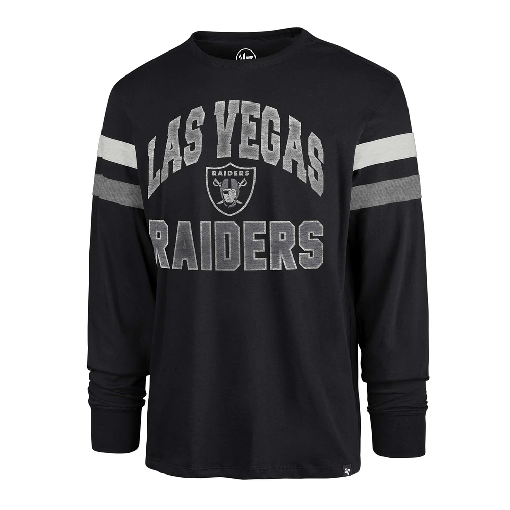 Men's '47 Black Las Vegas Raiders Irving Long Sleeve T-Shirt