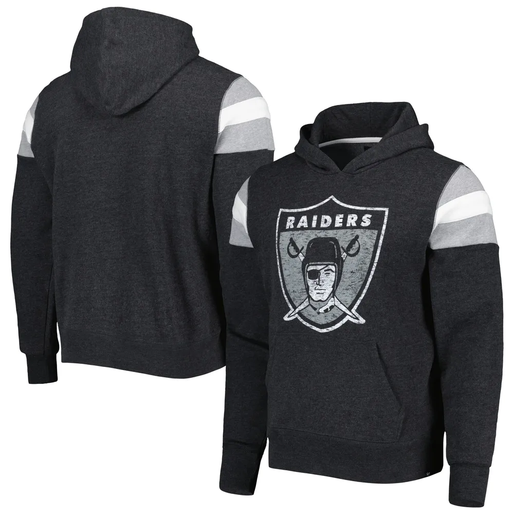 47 Men's '47 Black Las Vegas Raiders Shortstop Pullover Hoodie